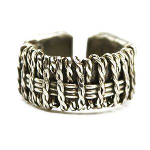 Anju Handcrafted Basketweave Ring